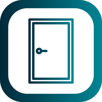 Door Closed Vector Icon Design
