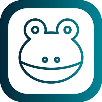 Frog Vector Icon Design