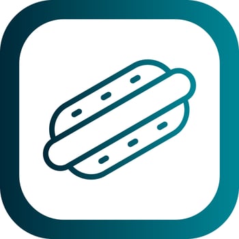 Hotdog Vector Icon Design