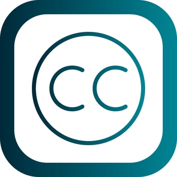 Closed Captioning Vector Icon Design