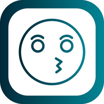 Kiss Vector Icon Design