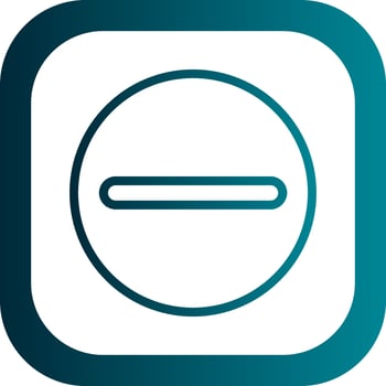 Minus Circle Vector Icon Design