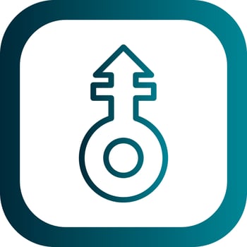 Mars Stroke V Vector Icon Design
