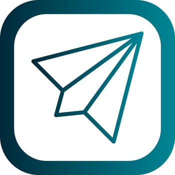 Paper Plane Vector Icon Design