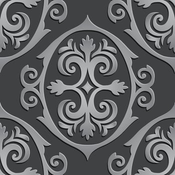 Paper Cut Floral Decorative Background vector