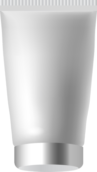 Realistic, 3D rendering, makeup, skin and body care container. PNG with transparent background.