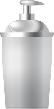 Realistic, 3D rendering, makeup, skin and body care container. PNG with transparent background.