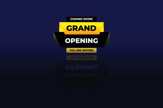 Grand Opening Invitation Design vector