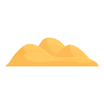 Arab desert icon cartoon vector. Camp tent vector