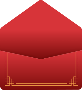envelope with paper card illustration design. png