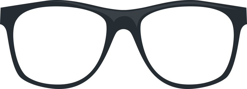 Metal frame geek glasses flat symbol icon illustration png