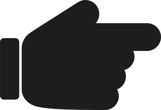 Finger for graphic and web design icon Illustration. png