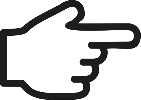 Finger for graphic and web design icon Illustration. png