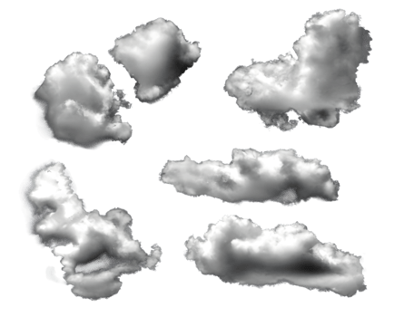 set of clouds. png