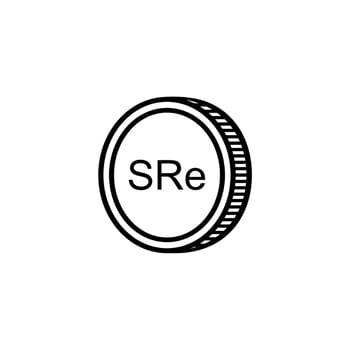 Seychelles Currency Symbol, Seychellois Rupee Icon, SCR Sign. Vector Illustration