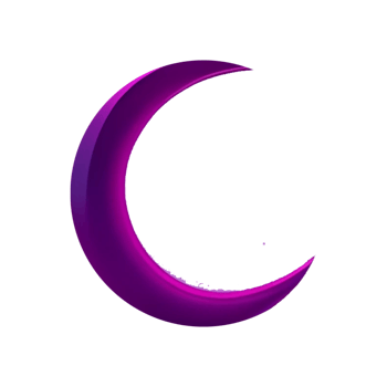 3d crescent moon png