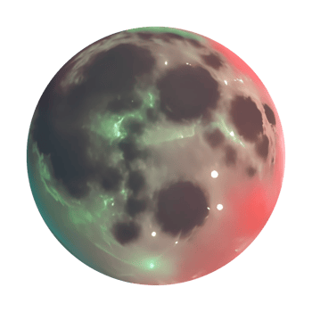 3d render of the moon isolated png