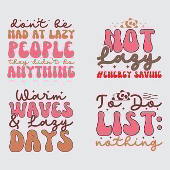 Lazy t-shirt design vector
