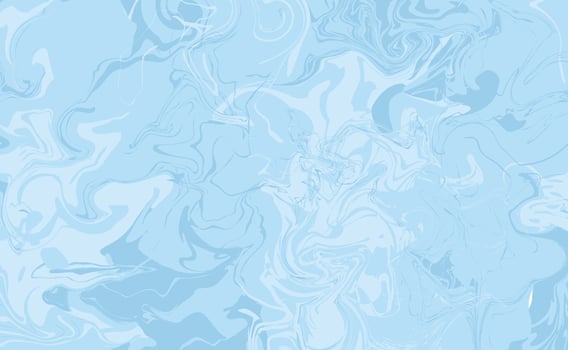 Vector abstract horizontal background or wallpaper in blue colors. Gradient blurs, spots and blots. Mixed paint imitation.