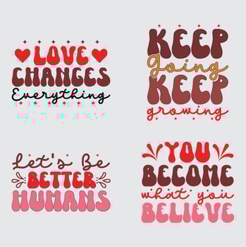 Positive quotes  t-shirt design vector