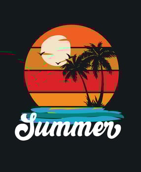 Summer t shirt template design. vector