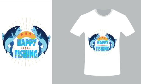 shirts for fishing. vector