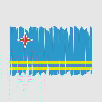 Aruba Flag Brush vector