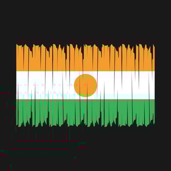 Niger Flag Brush vector