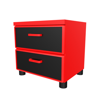 Nightstand isolated on transparent png