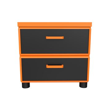 Nightstand isolated on transparent png