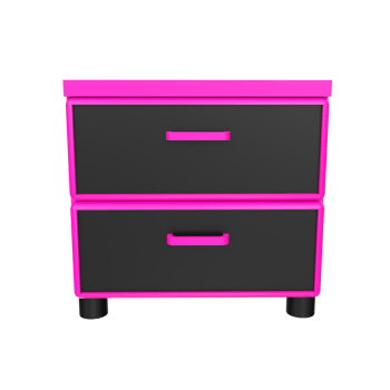 Nightstand isolated on transparent png
