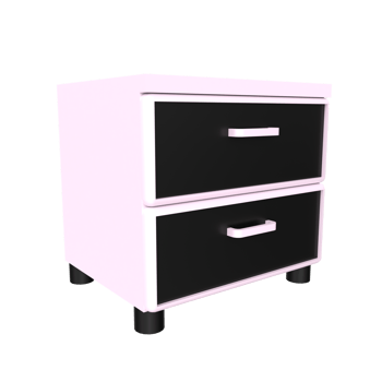 Nightstand isolated on transparent png