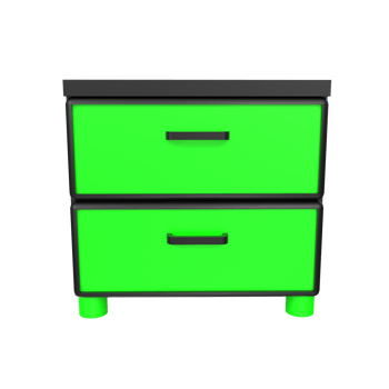 Nightstand isolated on transparent png
