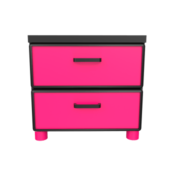 Nightstand isolated on transparent png