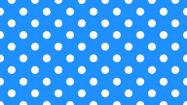white color polka dots over dodger blue background vector