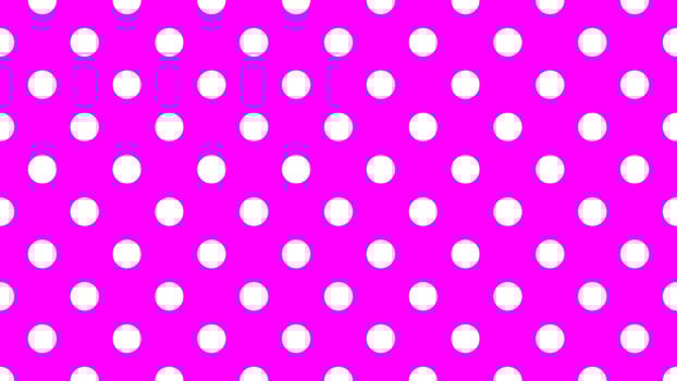 white color polka dots over fuchsia purple background vector