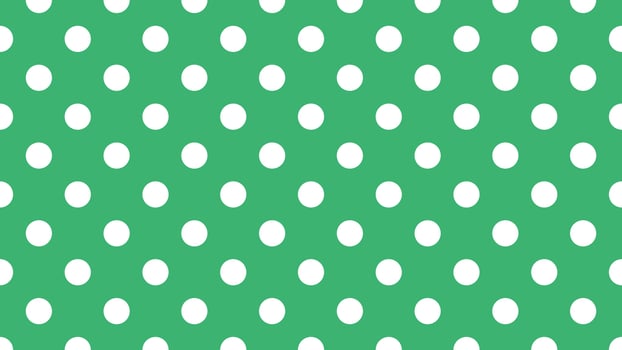 white color polka dots over medium sea green background vector