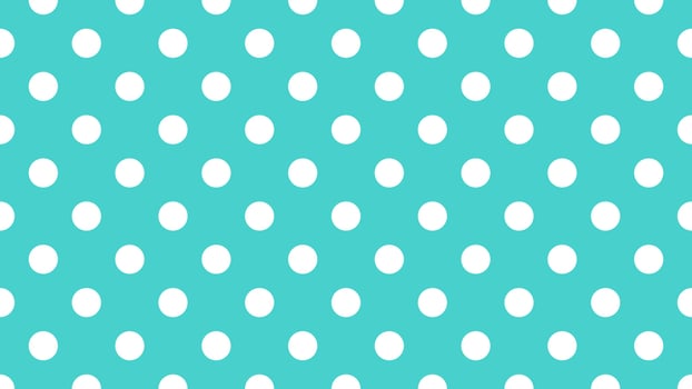 white color polka dots over medium turquoise cyan background vector