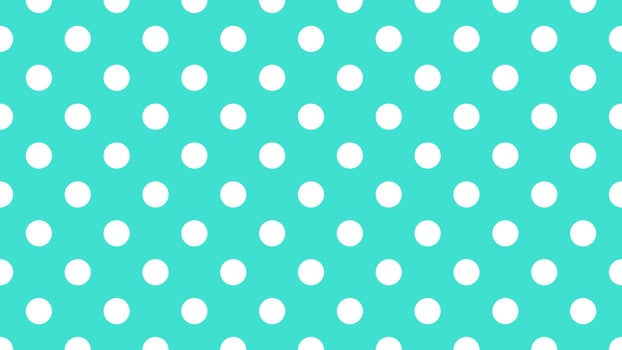 white color polka dots over turquoise cyan background vector