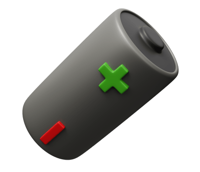 battery 3d illustration png