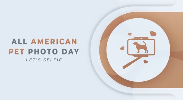 Happy All American Pet Photo Day Celebration Vector Design Illustration for Background, Poster, Banner, Advertising, Greeting Card
