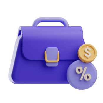 object file briefcase tax illustration 3d png
