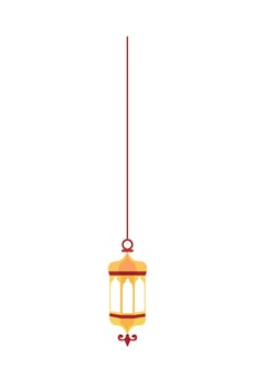 Islamic Lantern Illustration For Ramadan Kareem Elements Decoration. Symbols of Ramadan Mubarak, Hanging Gold Lanterns, arabic lamps, lanterns moon, lantern element, star, art, vector and illustration