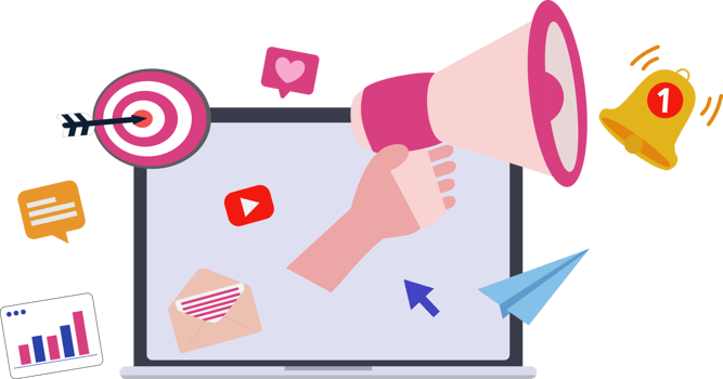 digital marketing. social media graphic. social media promotion png