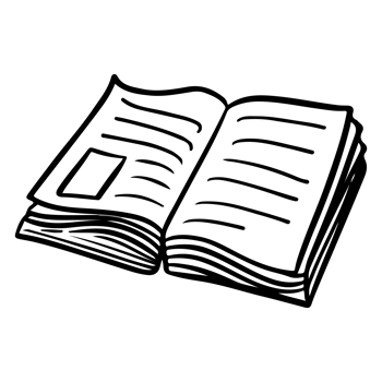Book line art png