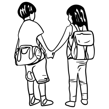 Back to school concept, Line art png