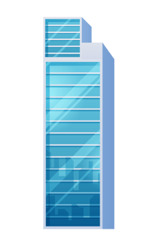 Futuristic Towers and buildings in modern style png
