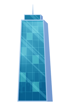 Futuristic Towers and buildings in modern style png