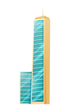 Futuristic Towers and buildings in modern style png