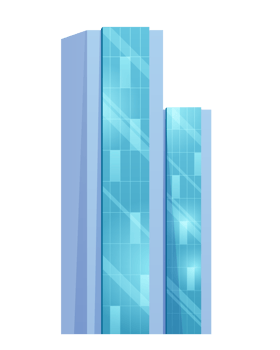 Futuristic Towers and buildings in modern style png